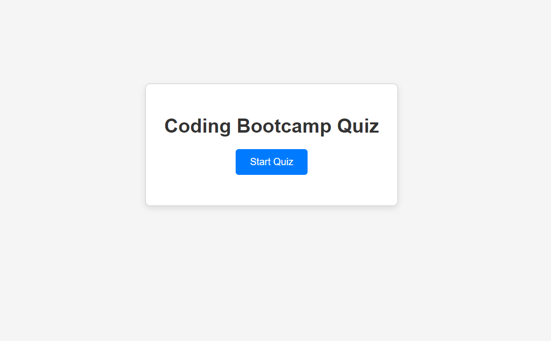Coding Quiz