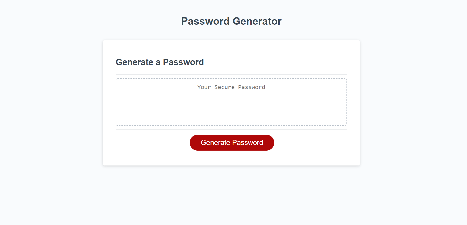 Password Generator